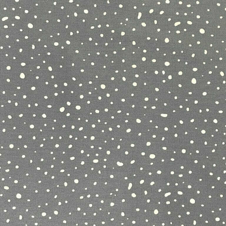 Bomullspoplin Prikk - Blå