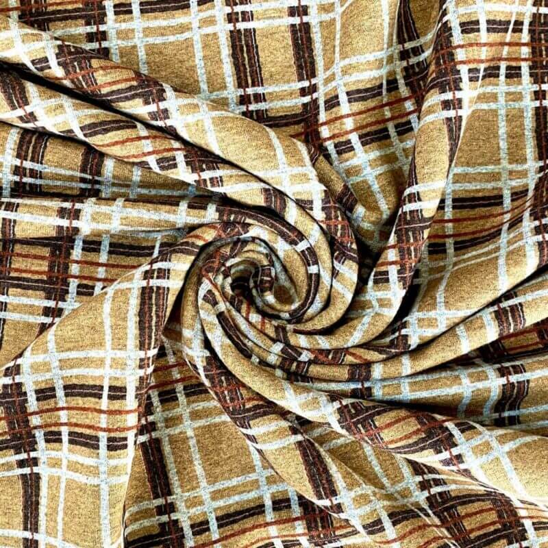 French Terry - Plaid small beige