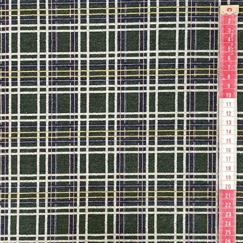 French Terry - Plaid small green